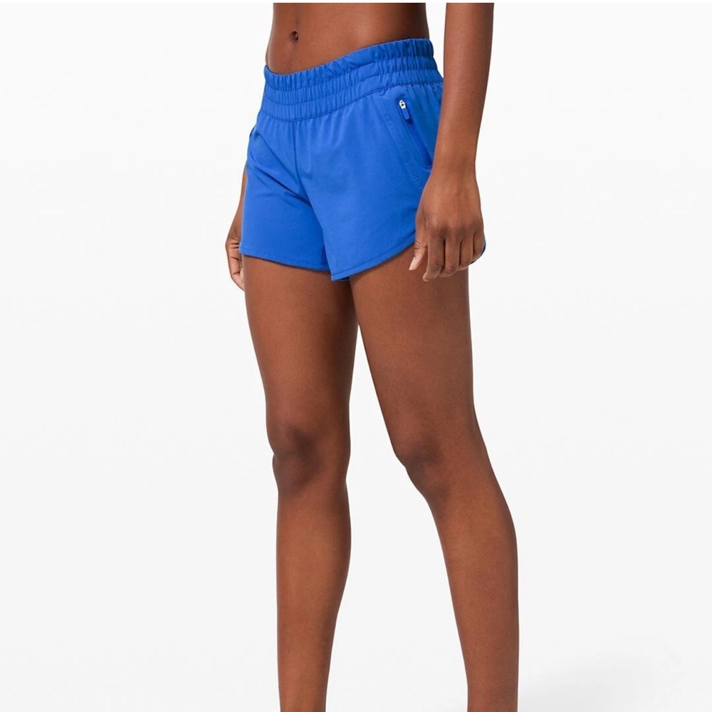 Lululemon Tracker LR Short V 4" Lined Bluebell
